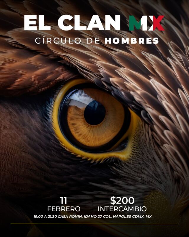 Este martes nos reunimos como hermanos, te esperamos.

Si deseas participar este martes escríbenos en DM o por whatsapp al 5538814009.

Bienvenido!

Nos reunimos todos los martes para hablar y escuchar cosas importantes de nuestra vida, hablar y escuchar con el corazón. Respeto, valor, fuerza y vulnerabilidad.

📅 Martes 11 de febrero
⌚ 19:00 - 21:30 Hrs.
📍Casa Ronin. Idaho 27, Col. Nápoles. CDMX @casaronin 
Aportación $200

#circulodehombres #respeto #valor #fuerza #vulnerabilidad #hermandad